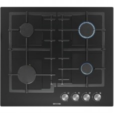 Варильна поверхня Siemens  газова на склі, 60см, чавун, чорний