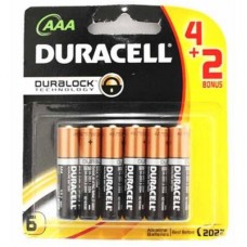 Батарейка AAA MN2400 LR03 * 4+2 Duracell (5007826) Батарейка AAA MN2400 LR03 * 4+2 Duracell (5007826)