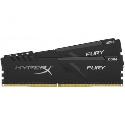 Модуль памяти для компьютера DDR4 64GB (2x32GB) 3200 MHz HyperX Fury Black Kingston Fury (ex.HyperX) (HX432C16FB3K2/64)