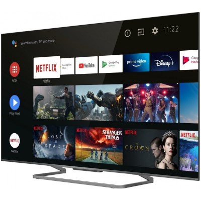 Телевізор 55" TCL QLED 4K 100Hz Smart, Android TV, Silver