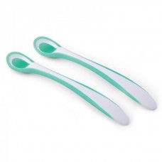 Набір ложечок з термоіндикатором Nuvita Easy Eating 6м+ 2 шт. салатовий NV8485Lime Набір ложечок з термоіндикатором Nuvita Easy Eating 6м+ 2 шт. салатовий NV8485Lime
