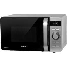 Мікрохвильова піч Sencor, 17л, мех.керув., 800Вт, дисплей, сріблястий