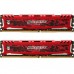 Модуль памяти для компьютера DDR4 16GB (2x8GB) 3000 MHz Ballistix Sport Red MICRON (BLS2K8G4D30AESEK)