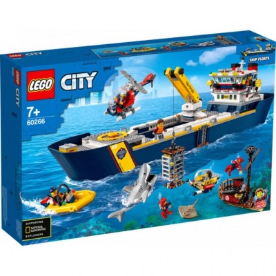 Конструктор LEGO City Океан: исследовательское судно 745 деталей (60266)