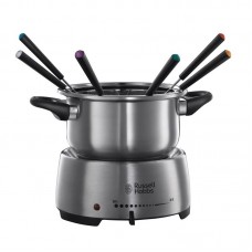 Електричне фондю Russell Hobbs Fiesta, ємність 2л, 1200Вт, 6 виделок в комплекті, нерж. сталь, сірий Електричне фондю Russell Hobbs Fiesta, ємність 2л, 1200Вт, 6 виделок в комплекті, нерж. сталь, сірий
