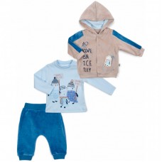 Набір дитячого одягу Tongs велюровий (4024-68B-blue) Набір дитячого одягу Tongs велюровий (4024-68B-blue)