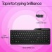 Клавіатура мембранна HP 460 Multi-Device key, BT, EN/UK, чорний