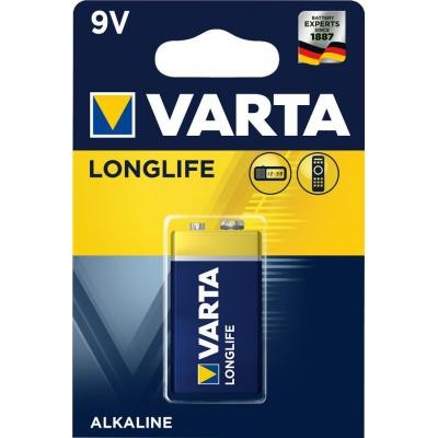 Батарейка Varta Longlife 9V 6LR61 (04122101411)