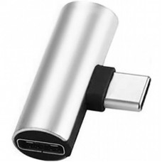 Перехідник USB Type-C to 2 x Type-C Silver XoKo (XK-AC-215-SLV) Перехідник USB Type-C to 2 x Type-C Silver XoKo (XK-AC-215-SLV)