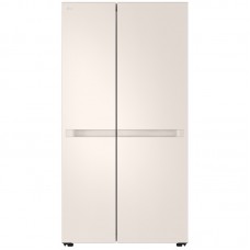 Холодильник LG SBS, 179x91х74, холод.відд.-422л, мороз.відд.-236л, 2дв., А+, NF, інв., диспл внутр., бежевий