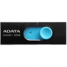 USB флеш накопичувач ADATA 32GB UV220 Black/Blue USB 2.0 (AUV220-32G-RBKBL)
