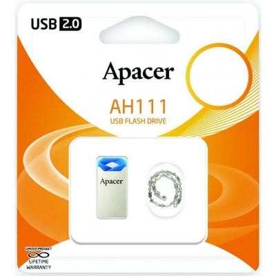 USB флеш накопитель Apacer 64GB AH111 Blue USB 2.0 (AP64GAH111U-1)