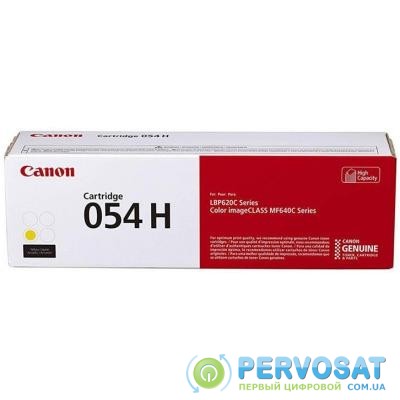 Картридж Canon 054H Yellow 2.3K (3025C002)