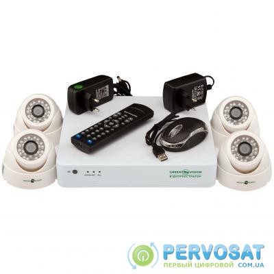 Комплект видеонаблюдения GreenVision GV-K-S12/04 1080P (5524)