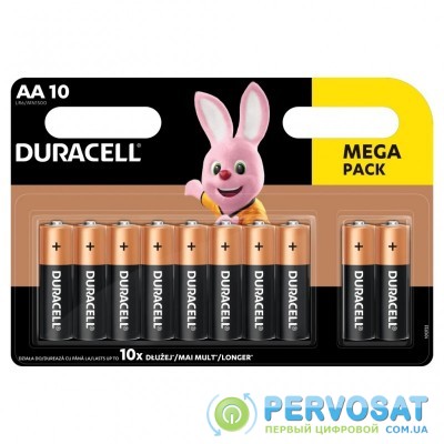 Батарейка Duracell AA MN1500 LR06 * 10 (5002508/5006461)