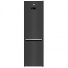 Холодильник Beko з нижн. мороз., 203x60x67, xолод.відд.-253л, мороз.відд.-109л, 2дв., E, NF, дисплей, HarvestFresh, нержавіюча сталь чорного кольору
