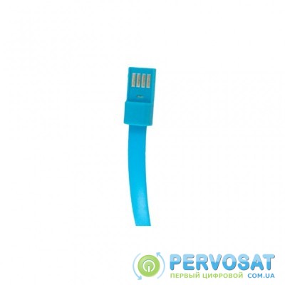 Дата кабель USB 2.0 AM to Micro 5P 0.2m браслет blue Extradigital (KBU1784)