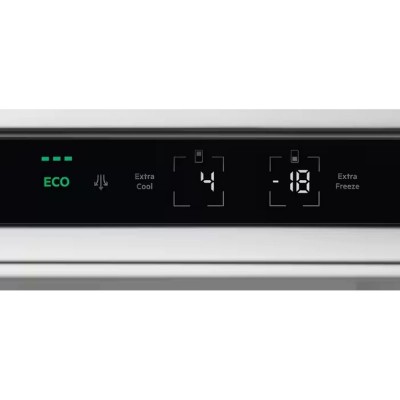 Холодильник Electrolux вбудований з нижн. мороз., 177x55х55, холод.відд.-192л, мороз.відд.-61л, 2дв., Е, Combi, інв., диспл внутр., зона св-ті, білий