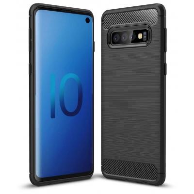 Чехол для моб. телефона Laudtec для SAMSUNG Galaxy S10 Plus Carbon Fiber (Black) (LT-GS10PB)