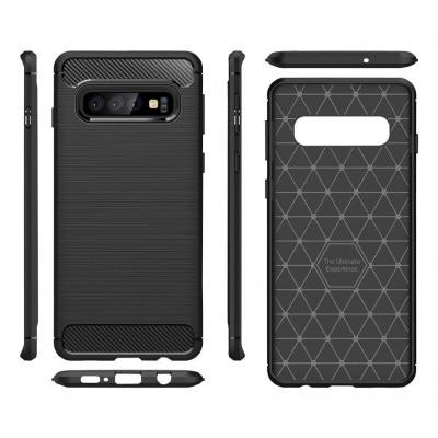 Чехол для моб. телефона Laudtec для SAMSUNG Galaxy S10 Plus Carbon Fiber (Black) (LT-GS10PB)