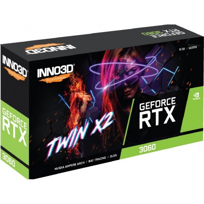 Відеокарта INNO3D GeForce RTX 3060 8GB GDDR6X TWIN X2