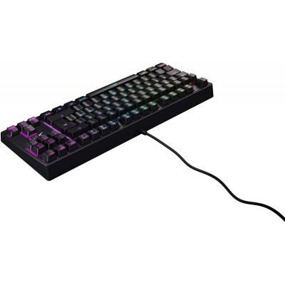 Клавіатура механічна Xtrfy K4 TKL 87Key, Kailh Red, USB-A, EN/RU, RGB, Чорний