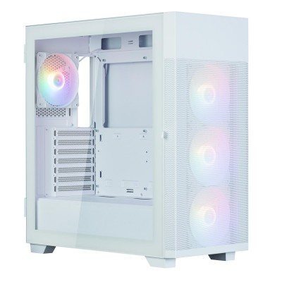 Корпус Zalman S5 Neo без БЖ, 1xUSB3.1, 1xUSB2.0, 4x120мм FRGB, VGA 390мм, LCS ready, TG Side Panel, ATX, білий