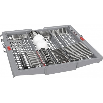 Посудомийна машина Bosch вбудована, 14компл., A, 60см, дисплей, 3й кошик, Zeolith, білий