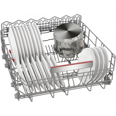 Посудомийна машина Bosch вбудована, 14компл., A, 60см, дисплей, 3й кошик, Zeolith, білий