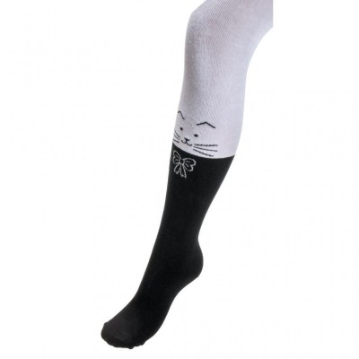 Колготки UCS SOCKS з котиком (M0C0301-2116-3G-whiteblack)