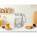 Електрочайник Tefal Glass Kettle 1.7л, скло, з підсвіткою, біло-срібний