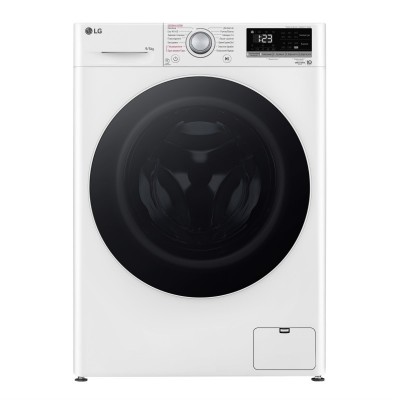 Прально-сушильна машина LG фронтальна, 9(5)кг, 1200, А, 48см, дисплей, пара, інвертор, білий