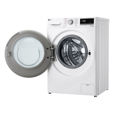 Прально-сушильна машина LG фронтальна, 9(5)кг, 1200, А, 48см, дисплей, пара, інвертор, білий
