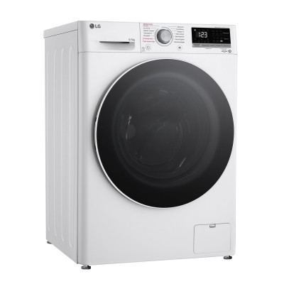Прально-сушильна машина LG фронтальна, 9(5)кг, 1200, А, 48см, дисплей, пара, інвертор, білий