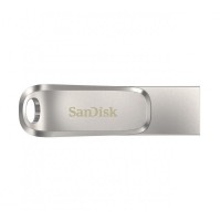 Накопичувач SanDisk  512GB USB 3.1 Type-A + Type-C Dual Drive Luxe Срібний