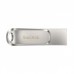 Накопичувач SanDisk  512GB USB 3.1 Type-A + Type-C Dual Drive Luxe Срібний