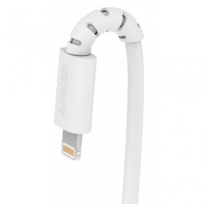 Дата кабель USB Type-C to Lightning 0.9m V3 Powerline Select White Anker (A8612G21)