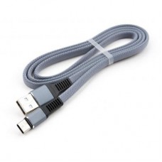 Дата кабель USB 2.0 AM to Type-C 1m flat nylon gray Vinga (VCPDCTCFNB1GR) Дата кабель USB 2.0 AM to Type-C 1m flat nylon gray Vinga (VCPDCTCFNB1GR)