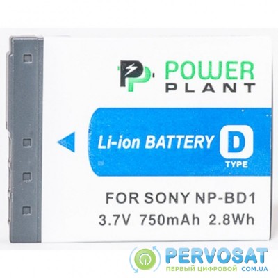 Аккумулятор к фото/видео PowerPlant Sony NP-BD1, NP-FD1 (DV00DV1204)