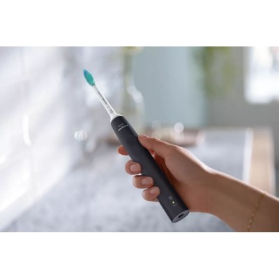 Щітка зубна елекр. Philips, Sonicare 3100 series, набір , 31т. колеб/хв, насадок-1, 2 шт в наборі, рожевий, чорний