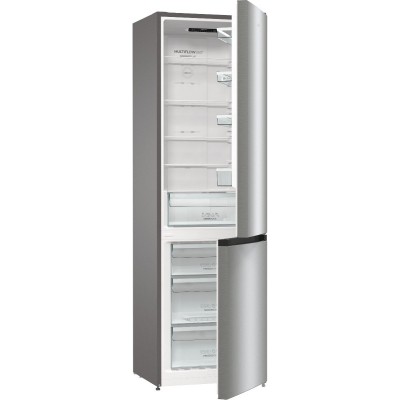 Холодильник з нижн. мороз. камерою Gorenje NRK6202EXL4 200х60х60см, 2 двері, 235( 96)л, А++, NoFrost+ , Зона св-ті, нержав