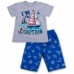 Набор детской одежды E&H с корабликами "I'm the captain" (8306-116B-gray)
