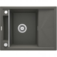 Мийка кухонна Deante Magnetic, граніт, прямокут., с крылом, 640х500х219мм, чаша - 1, врізна, антрацит
