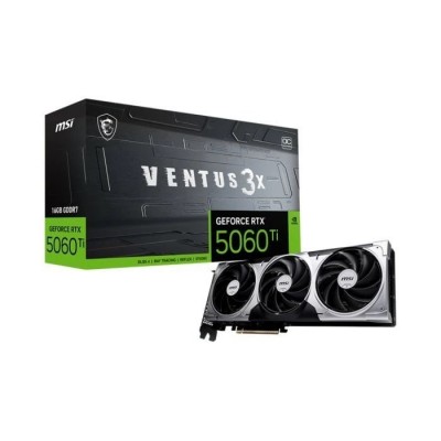 Відеокарта MSI GeForce RTX 5060 Ti 16GB GDDR7 VENTUS 3X OC Відеокарта MSI GeForce RTX 5060 Ti 16GB GDDR7 VENTUS 3X OC