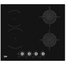 Вбудовувана комбінована поверхня Beko HILM64222S -склокераміка/Шх60см./2 електро+2 газ/чорний Вбудовувана комбінована поверхня Beko HILM64222S -склокераміка/Шх60см./2 електро+2 газ/чорний