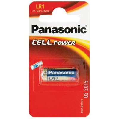 Батарейка PANASONIC LR1 * 1 Alkaline (LR1L/1BE)