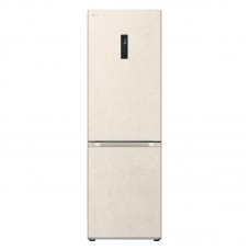 Холодильник LG з нижн. мороз., 186x60х68, холод.відд.-234л, мороз.відд.-110л, 2дв., А++, NF, інв., диспл зовн., Fresh Сonverter, Metal Fresh, бежевий