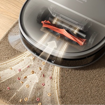 Робот-пилосос Philips Series 9000, h=9.8см, вологе прибирання, конт пил -0.21л, вода -0.22л, автон. робота до 280хв, EPA 11, чорний-металік Робот-пилосос Philips Series 9000, h=9.8см, вологе прибирання, конт пил -0.21л, вода -0.22л, автон. робота до 280хв, EPA 11, чорний-металік