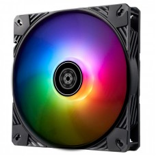 Корпусний вентилятор SilverStone Shark Force SF140B, ARGB 140мм, 2200rpm, 4pin PWM, 3pin +5VARGB, 38.3dBa, чорний