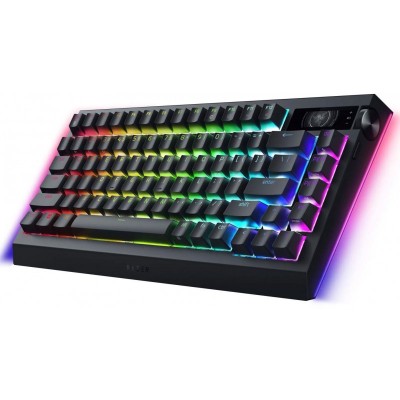 Клавіатура механічна Razer BlackWidow V4 Pro 75%, 81key, Mechanical Switches Gen-3, USB-A/WL/BT, EN, RGB, чорний